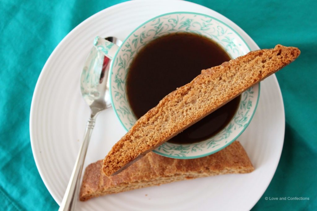 Snickerdoodle Biscotti from Love and Confections
