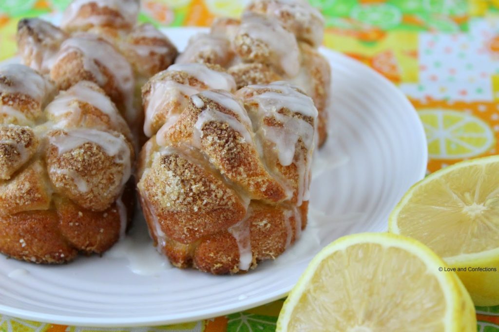 Lemon Pull-Apart Breakfast Muffins from Love and Confections