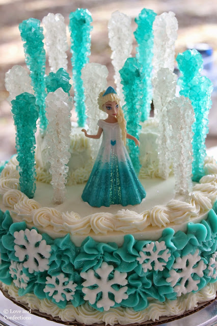 Frozen Party and Royal Icing Snowflakes from LoveandConfections.com