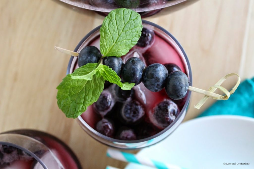 Blueberry Sangria from LoveandConfections.com #BrunchWeek