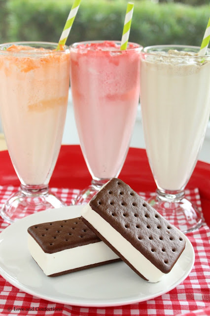 Vanilla Bean Ice Cream Floats from LoveandConfections.com