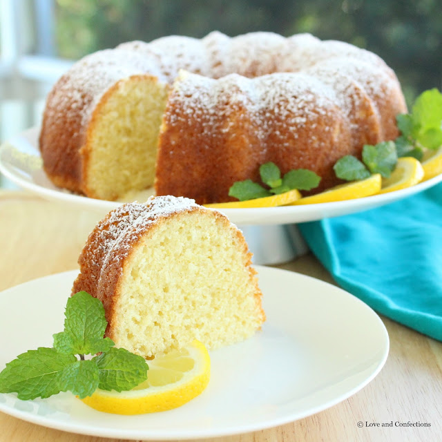 Lemon Ricotta Bundt Cake from LoveandConfections.com