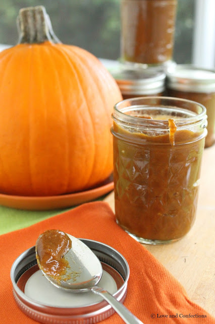 Semi-Homemade Pumpkin Butter from LoveandConfections.com #PumpkinWeek