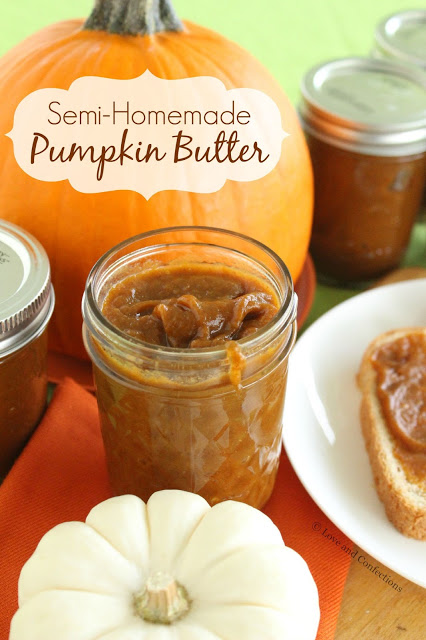 Semi-Homemade Pumpkin Butter from LoveandConfections.com #PumpkinWeek