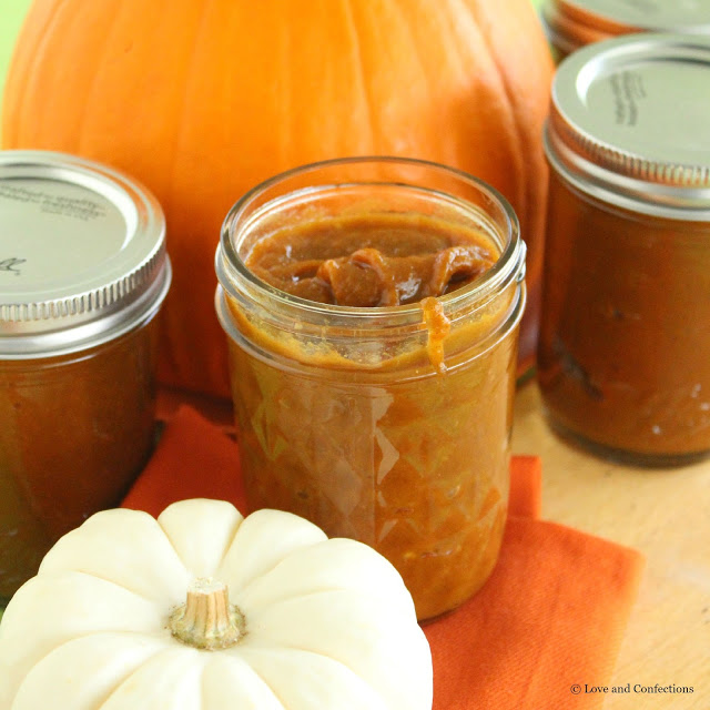 Semi-Homemade Pumpkin Butter from LoveandConfections.com #PumpkinWeek