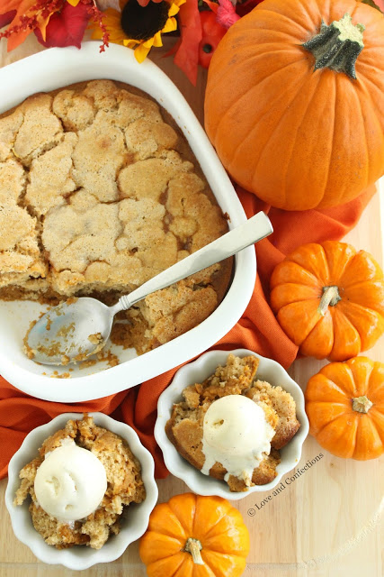 Pumpkin Cobbler from LoveandConfections.com #PumpkinWeek