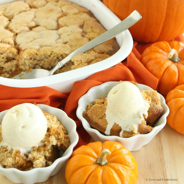 Pumpkin Cobbler from LoveandConfections.com #PumpkinWeek