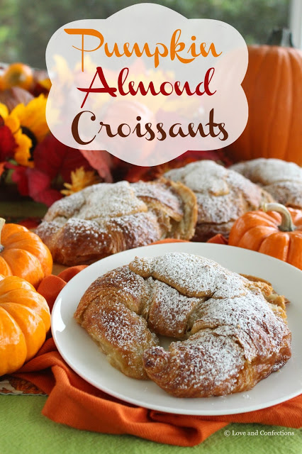 Pumpkin Almond Croissants 