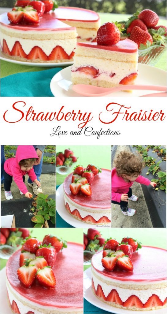 Strawberry Fraisier from LoveandConfections.com #SundaySupper