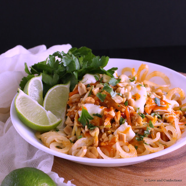 Poutine Pad Thai from LoveandConfections.com