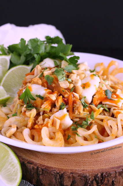 Poutine Pad Thai from LoveandConfections.com