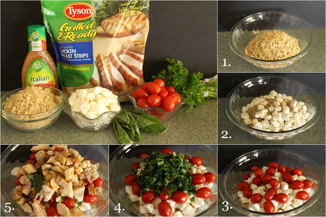 [Ad] Italian Quinoa Chicken Salad from LoveandConfections.com #SimpleSatisfyingSalads #EverydayEffortless