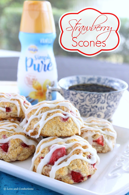 Strawberry Scones from LoveandConfections.com