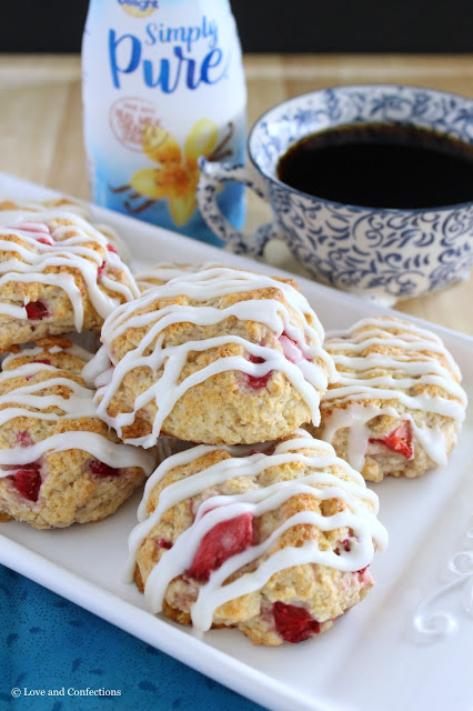 Strawberry Scones from LoveandConfections.com