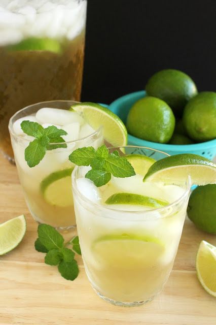 Green Tea Mojitos by LoveandConfections.com #BrunchWeek