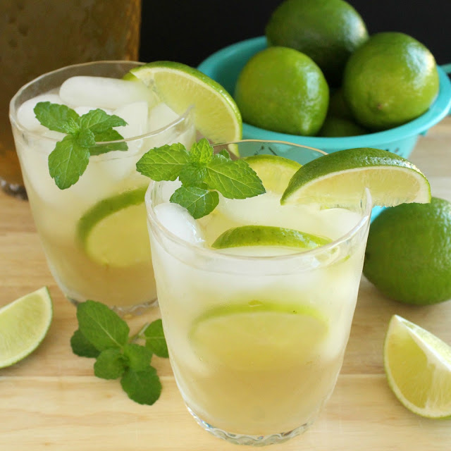 Green Tea Mojitos by LoveandConfections.com #BrunchWeek