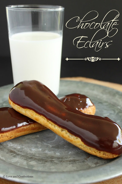 Chocolate Eclairs from LoveandConfections.com #SundaySupper #JuneDairyMonth #FloridaMilk