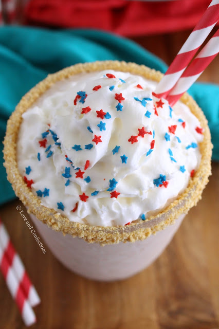 Apple Pie Milkshakes by LoveandConfections.com