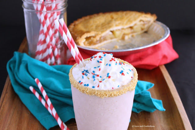 Apple Pie Milkshakes by LoveandConfections.com