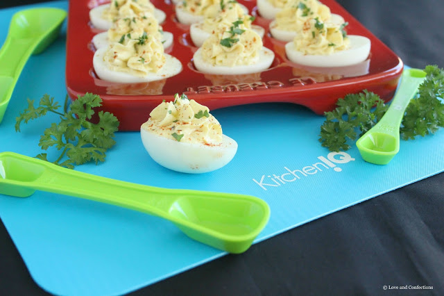 Hummus Deviled Eggs by LoveandConfections.com