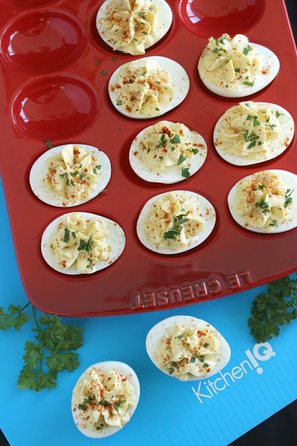 Hummus Deviled Eggs by LoveandConfections.com