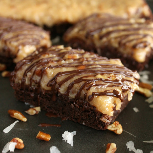 German Chocolate Cookie Bars by LoveandConfections.com