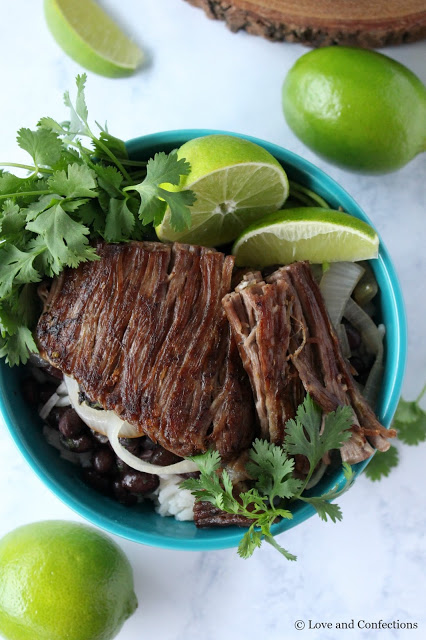 Vaca Frita Rice Bowl by LoveandConfections.com #SundaySupper 