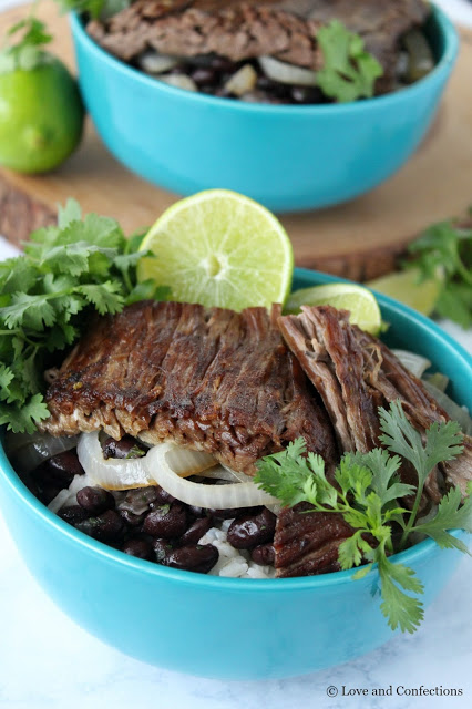Vaca Frita Rice Bowl by LoveandConfections.com #SundaySupper 