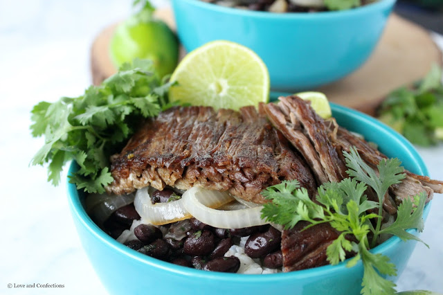 Vaca Frita Rice Bowl by LoveandConfections.com #SundaySupper 