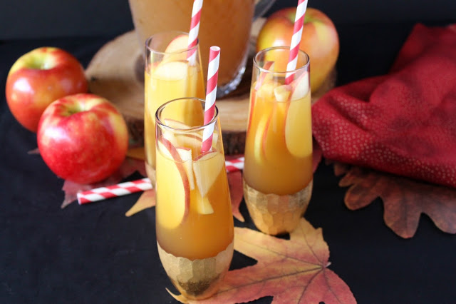 Spiced Apple Cider Sangria from LoveandConfections.com