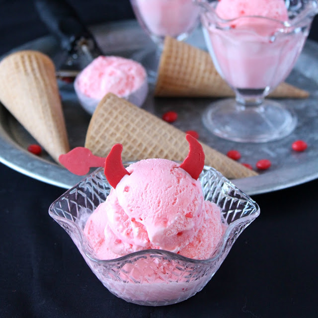 Red Hot Devil Ice Cream from LoveandConfections.com