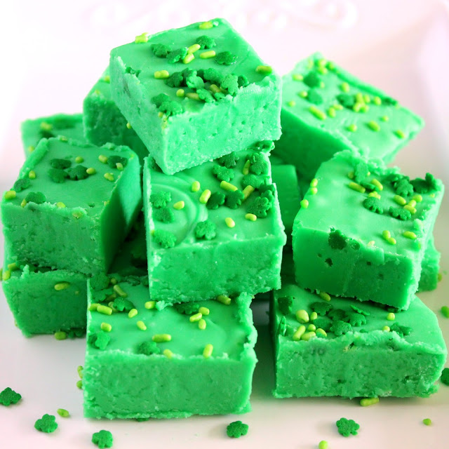 Shamrock Fudge from LoveandConfections.com