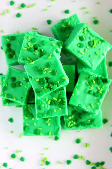 Shamrock Fudge from LoveandConfections.com