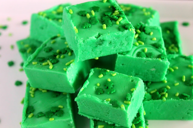 Shamrock Fudge from LoveandConfections.com