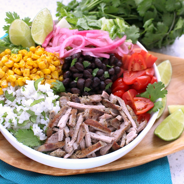 Carnitas Burrito Bowl from LoveandConfections.com #RealFlavorRealFast