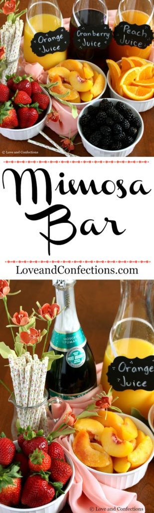 Mimosa Bar from LoveandConfections.com #BrunchWeek #sponsored