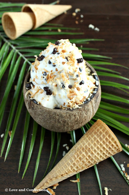 Toasted Coconut Crunch Ice Cream from LoveandConfections.com #makeitwithMILK #FWCon