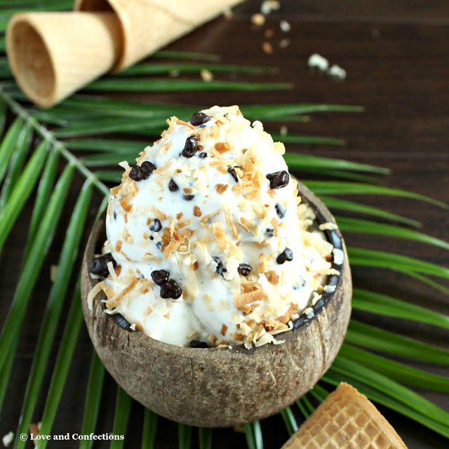 Toasted Coconut Crunch Ice Cream from LoveandConfections.com #makeitwithMILK #FWCon