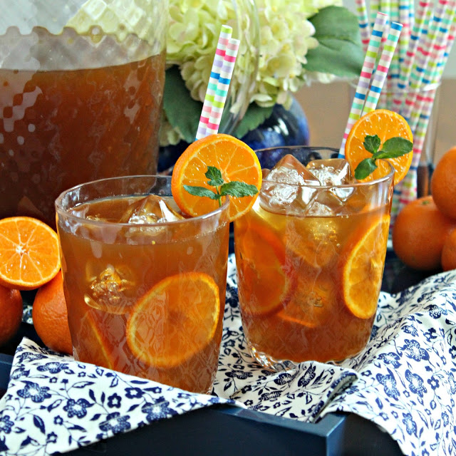 Tangerine Sweet Tea from LoveandConfections.com