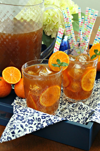 Tangerine Sweet Tea from LoveandConfections.com
