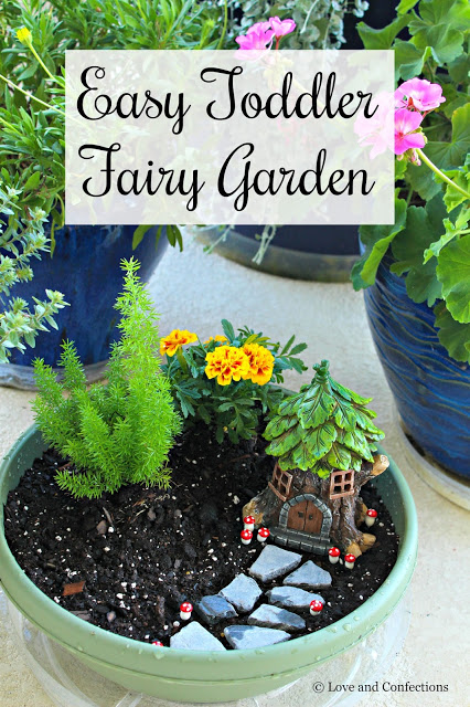 Easy Toddler Fairy Garden from LoveandConfections.com #SnackSnapShare #SnackStories