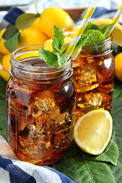 Simple Southern Sweet Tea from LoveandConfections.com