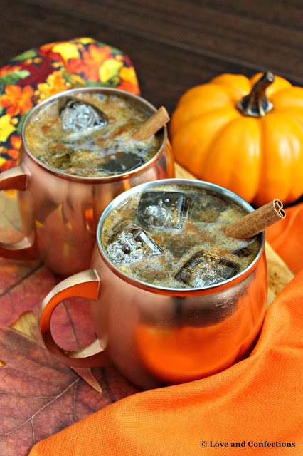 Pumpkin Pie Moscow Mule from LoveandConfections.com #PumpkinWeek