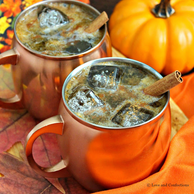 Pumpkin Pie Moscow Mule from LoveandConfections.com #PumpkinWeek