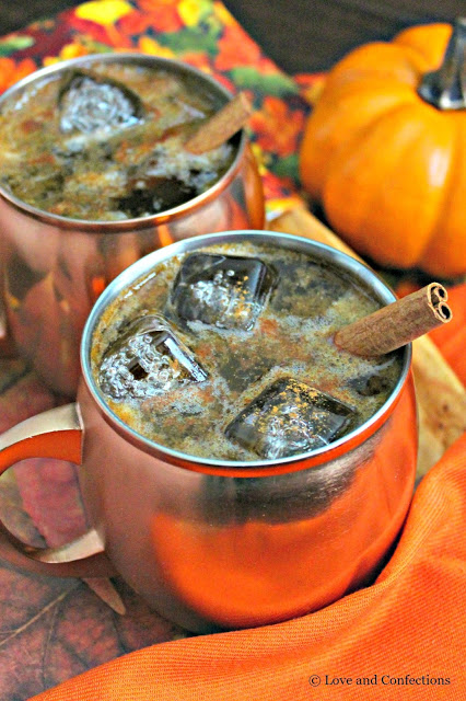 Pumpkin Pie Moscow Mule from LoveandConfections.com #PumpkinWeek