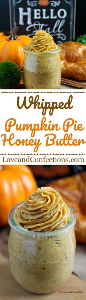 Whipped Pumpkin Pie Honey Butter from LoveandConfections.com #PumpkinWeek