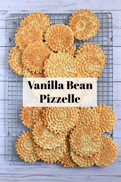 Vanilla Bean Pizzelles from LoveandConfections.com