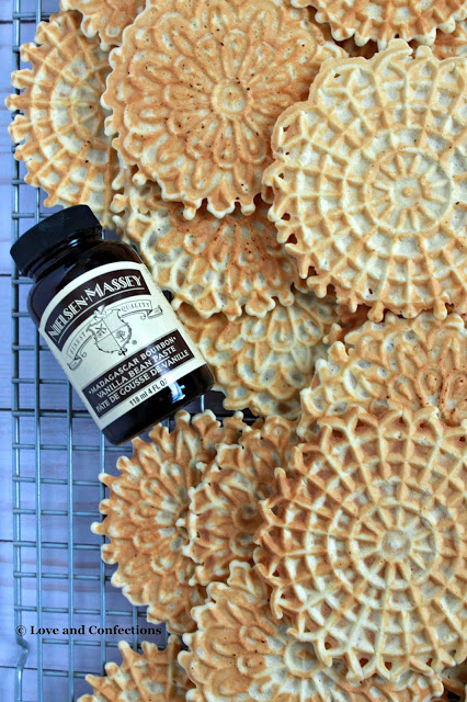 Vanilla Bean Pizzelles from LoveandConfections.com