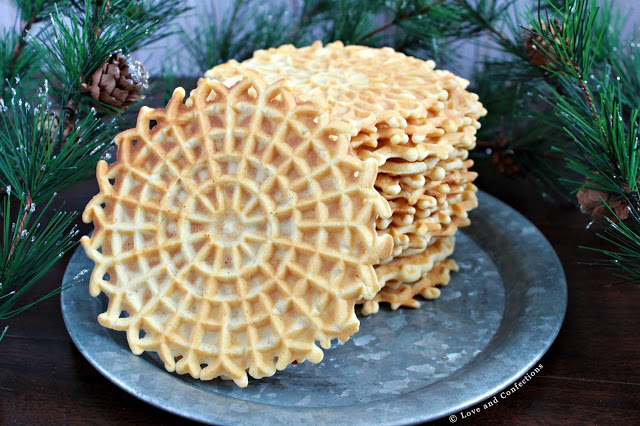 Vanilla Bean Pizzelles from LoveandConfections.com