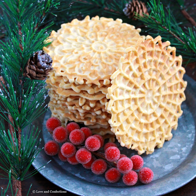 Vanilla Bean Pizzelles from LoveandConfections.com